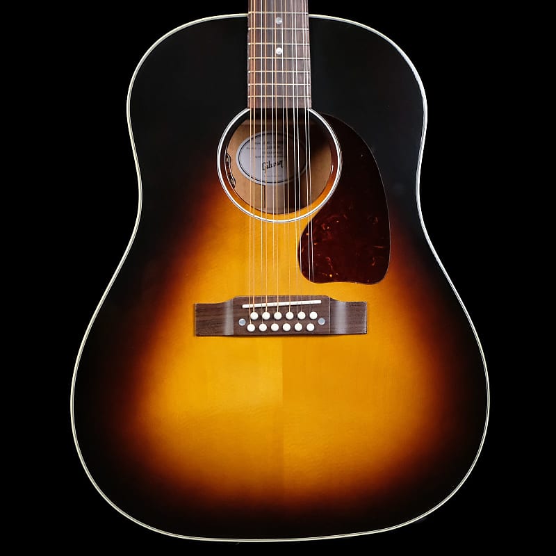 Gibson Acoustic J-45 12-String Acoustic-Electric Guitar - Vintage Sunburst image 1