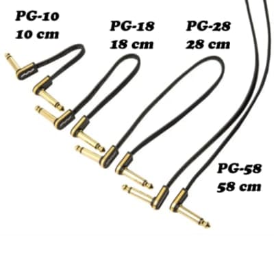 EBS PCF-PG28 Premium Gold Flat patch cable 28 cm mono angled image 7