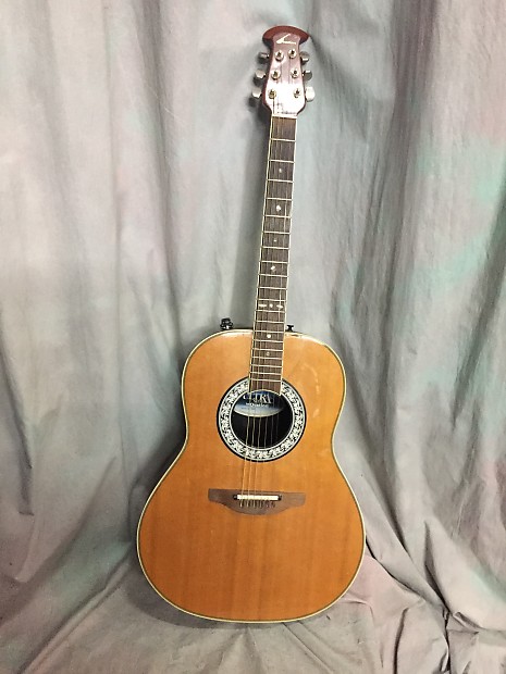 Ovation 1517 Ultra Acoustic Electric Deep Bowl 1990's Natural