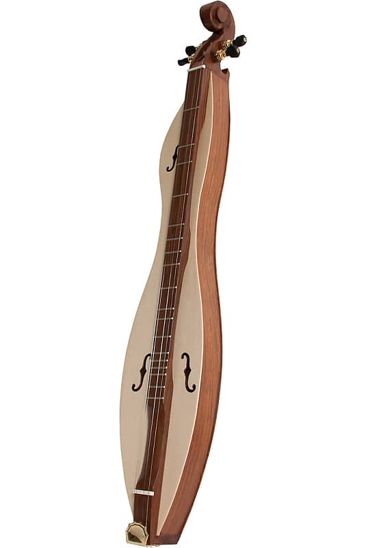 Roosebeck DMCRT4 4-String Cutaway Mountain Dulcimer, F-Hole Openings and Scrolled Pegbox image 1