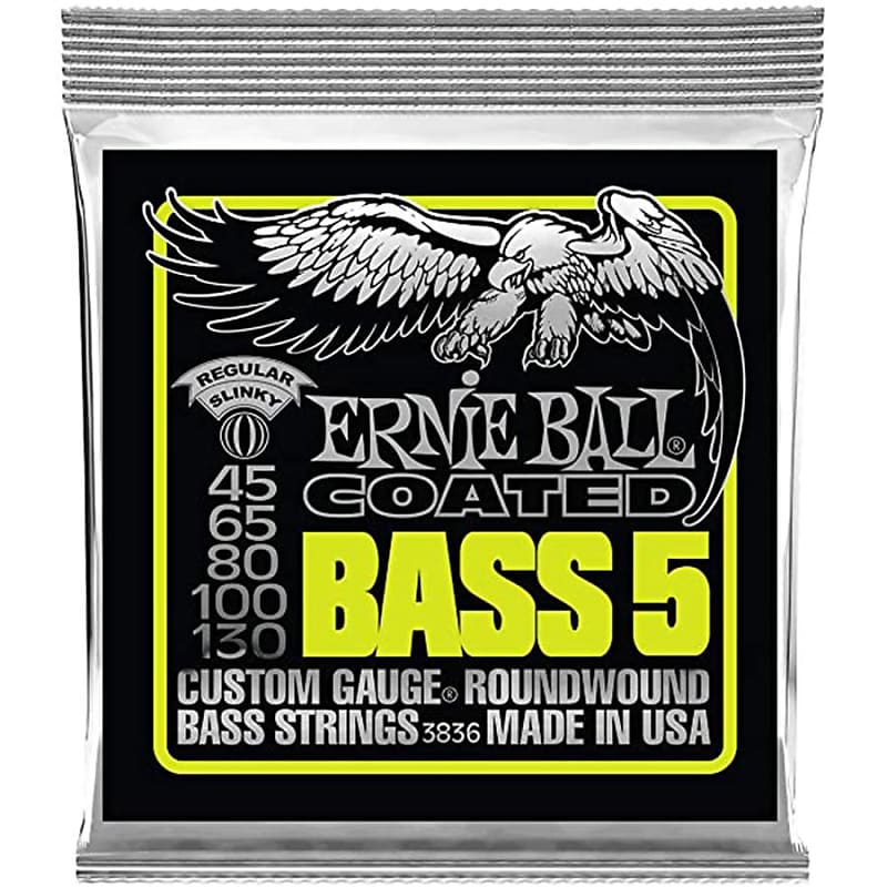 Ernie Ball Slinky Coated 5-String Bass Strings image 1