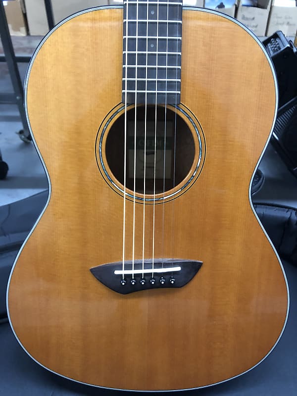 Yamaha  CSF1M Parlor Acoustic Guitar - Vintage Natural with Gig Bag image 1