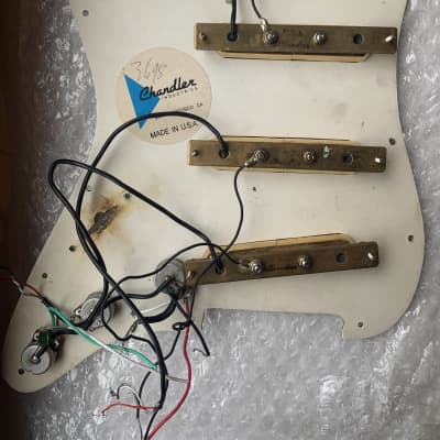 Chandler Stratocaster Pickguard w/ Lipstick Pickups, SRV | Reverb