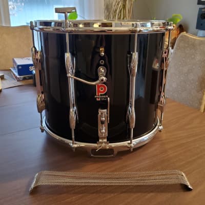Premier 12x14 Marching Snare 70s/80s Vintage 8 Lugs with Die Cast Hoops Black Wrap image 17