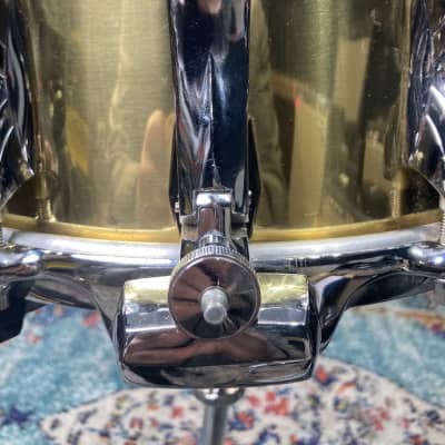 Premier Carmine Appice's 5x14" Snare Drum (#8) 1990s - Brass image 11