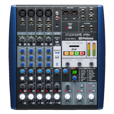 PreSonus StudioLive AR8c 8-Input Mixer / Digital Recorder / Audio Interface