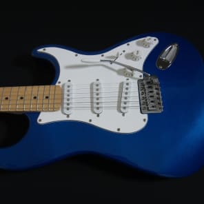 Austin AST 100 Strat Style Electric Guitar Metalic Blue image 1