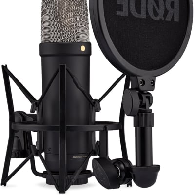 R?DE NT1 5th Generation Large-Diaphragm Studio Condenser Microphone with 32-Bit Float Digital Output and XLR and USB Connectivity (Black) image 5