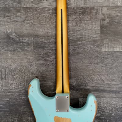 AIO S3 Left Handed Electric Guitar - Relic Sonic Blue (Maple Fingerboard) w/Gator Hard Case image 12