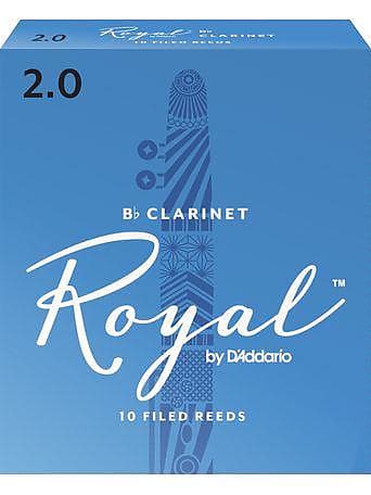 Royal Bb Clarinet Reeds, Strength 2, 10-pack image 1