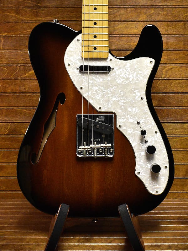 2013 Fender '69 Thinline Telecaster 2-Color Sunburst | Reverb