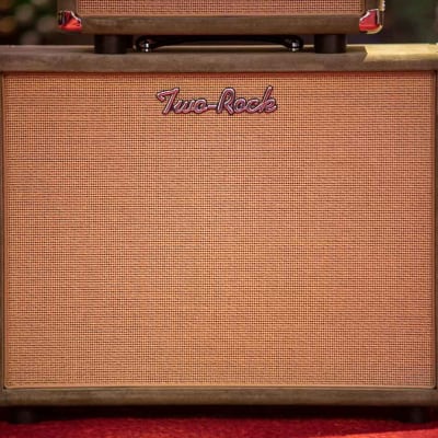 Two Rock Studio Signature 35 Watt Head with 1×12 Cabinet - Moss Green Suede Cane Grill image 3