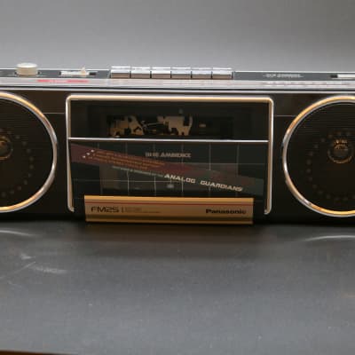 1985 Panasonic RX-FM25 Boombox, upgraded with Bluetooth, Rechargeable Battery and an LED Music Visualizer image 8