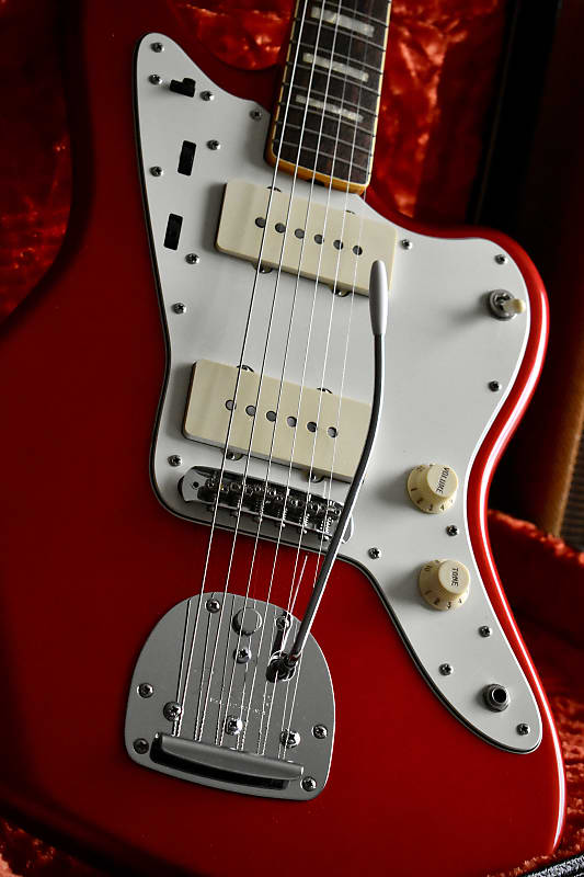 2009 Fender Japan JM66B '66 Reissue Jazzmaster Candy Apple Red w/ Blocks & Binding, US P/Us, MIJ, Limited, Offset 2009 Fender Japan JM66B '66 Reissue Jazzmaster Candy Apple Red w/ Blocks & Binding, US P/Us, MIJ, Limited, Offset