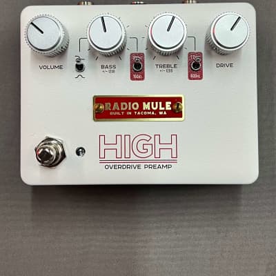 Radio Mule  High Overdrive Preamp pedal 2020s - White image 2
