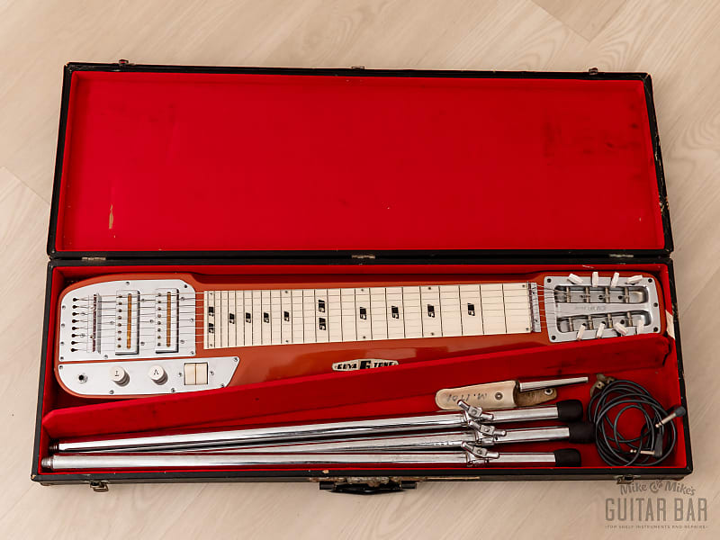 1967 Guyatone HG-108C 8-String Console Lap Steel w/ Gold Foil Pickups, Legs  & Case, Japan | Reverb