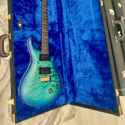 PRS Custom 24 Piezo 10 TOP Wood Library  2021 Makenna Blue signed by Paul Reed Smith image 4