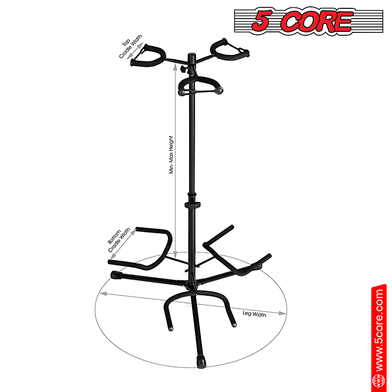 Trépied noire verticale double Guitar Stand, - Chine Guitar Stand