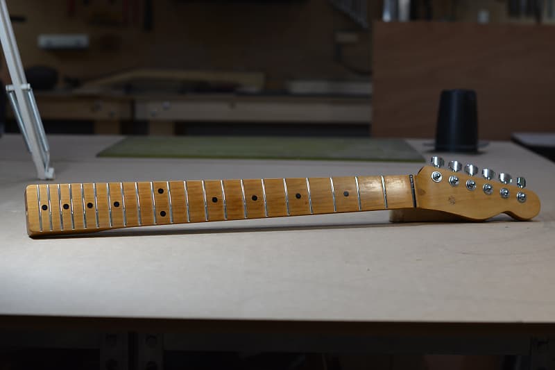 Warmoth Roasted Maple Telecaster Neck with Locking Gotoh Reverb