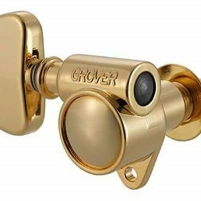 Grover 102GV Original “Milk Bottle” style Rotomatic Tuners 3 +3 Gold Finish image 2