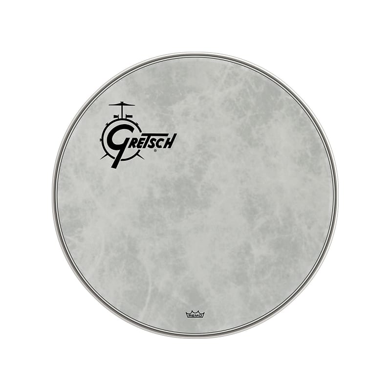 Gretsch Offset Logo Fiberskyn 22" Bass Drum Head Reverb