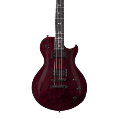 Schecter Solo II Apocalypse Electric Guitar, Red Reign, Stop Tail Bridge image 2