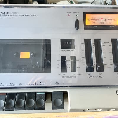 AIWA AD-1250 Solid State Stereo Cassette Deck w/ Dust Cover, Manual, Original Box, RCA Cables image 2