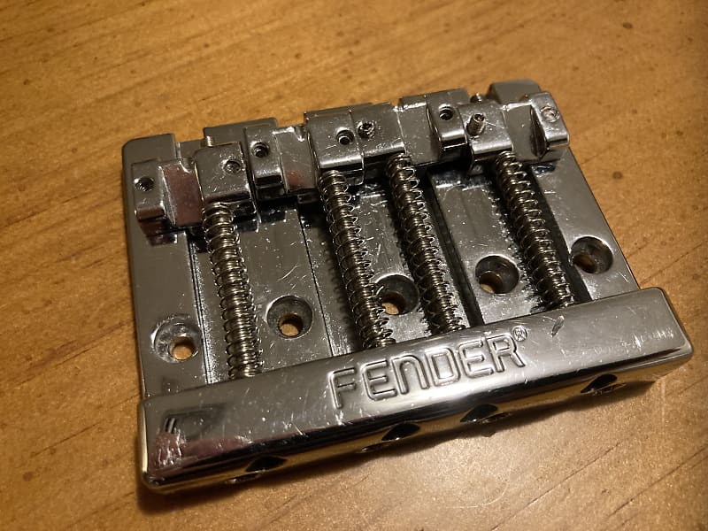 Fender Himass 4String Bass Bridge 2021 Chrome Reverb