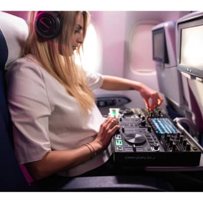 Denon DJ PRIME GO 2-Deck Rechargeable DJ Controller w 7" Touchscreen & Software image 16