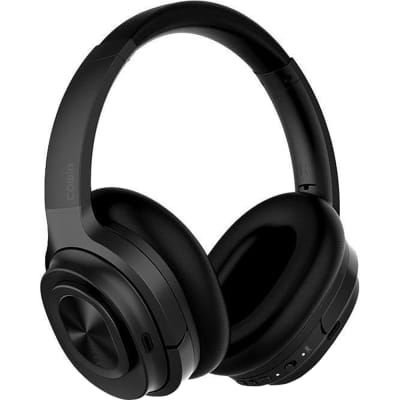 Cowin SE7 Max Active Noise Cancelling Wireless Bluetooth Headphones, Black image 1