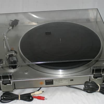 SONY PS-X20 Direct Drive Stereo Turntable Record Player 2-Speed Silver ADC Cartridge - Working VG image 2