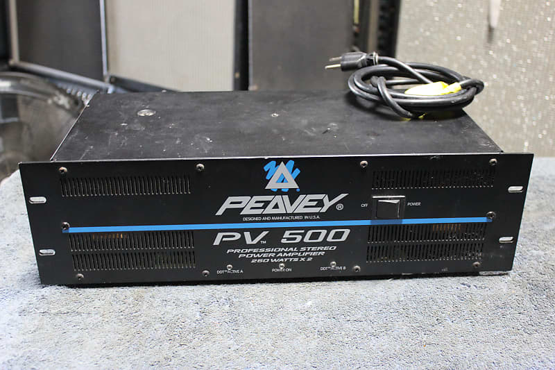 Peavey PV 500/2 Channel 500 Watt Rack Mount Amp Reverb