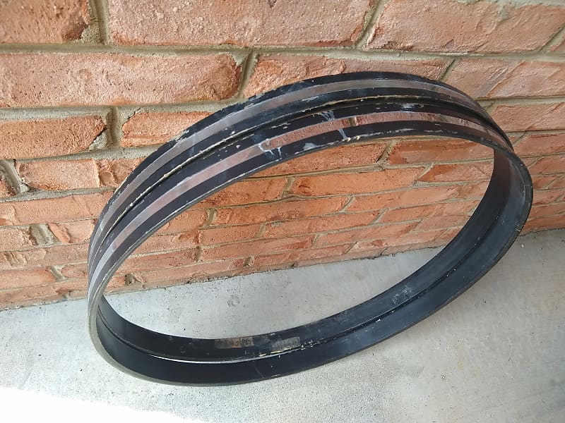 Slingerland 70's 22" Bass Drum Hoops w/ Chrome Inlays Reverb