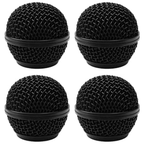 Seismic Audio SA-M30Grille-BLACK-4PACK Replacement Steel Mesh Mic Grill Heads (4-Pack)