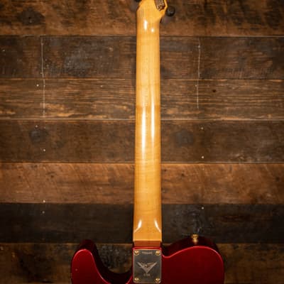 (pre-owned) Fender Custom Shop Masterbuilt Yuriy Shishkov 1960 Journeyman Relic Telecaster Candy Apple Red image 5