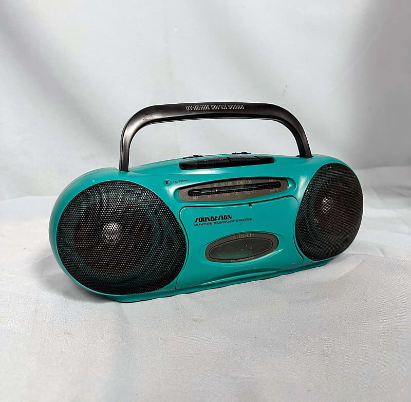 VINTAGE SOUNDESIGN PORTABLE CASSETTE outlets STEREO CD BOOMBOX