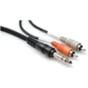 Hosa TRS204 Insert Cable Qtr TRS to Dual RCA 4 M