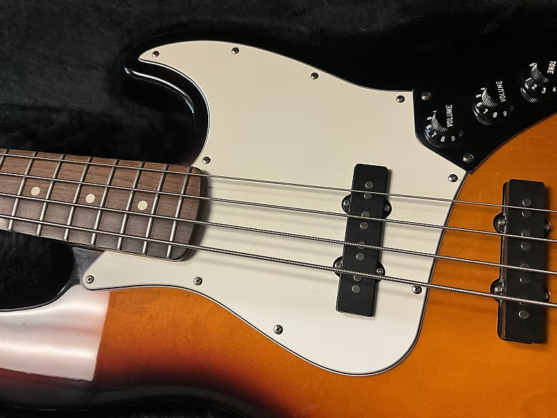 Fender 4-string Jazz Bass guitar with badass 2 bridge