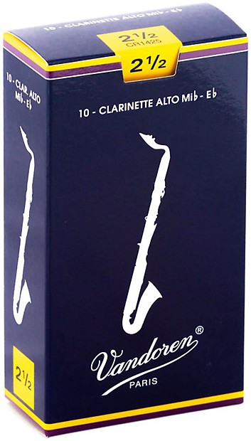 Vandoren CR1425 Traditional Alto Clarinet Reeds - Strength 2.5 (Box of 10) image 1