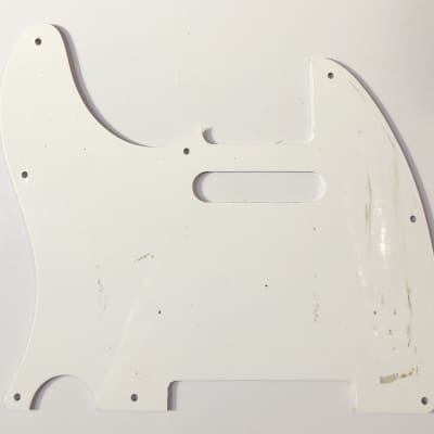 Telecaster Style 3-Ply Pickguard White image 3
