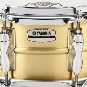 Yamaha Recording Custom Brass Snare Drum - 5.5 x 14-inch - Brushed image 10