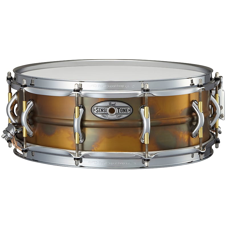 Pearl STA1450FB SensiTone Premium 14x5" Beaded Brass Snare Drum image 1