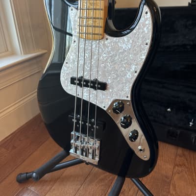 2015 Fender US Geddy Lee Artist Series Signature Jazz Bass - Black image 2