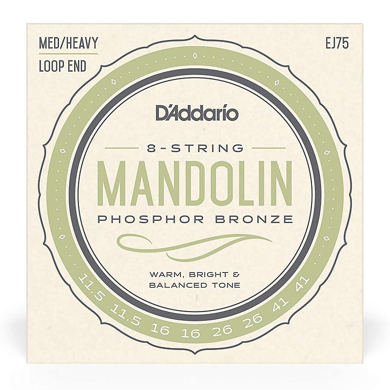 D'Addario Phosphor Bronze Mandolin Strings-Medium/Heavy image 1