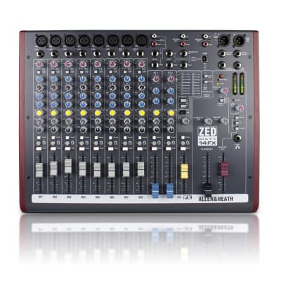 Allen & Heath ZED60-14FX Multipurpose 14-Channel Portable Mixer with FX and USB Port image 4