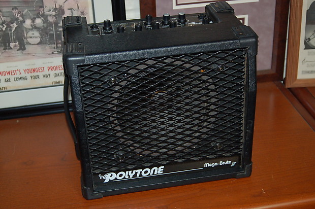 Polytone Mega Brute 100 watt Combo Jazz Amp Works Great! 1980's Black