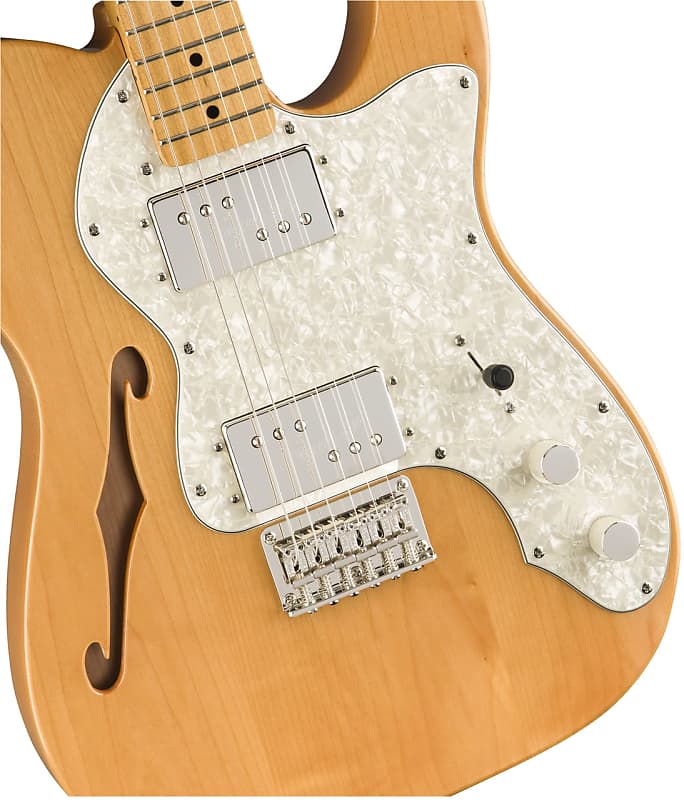 Squier Classic Vibe '70s Telecaster Thinline Electric Guitar | Reverb