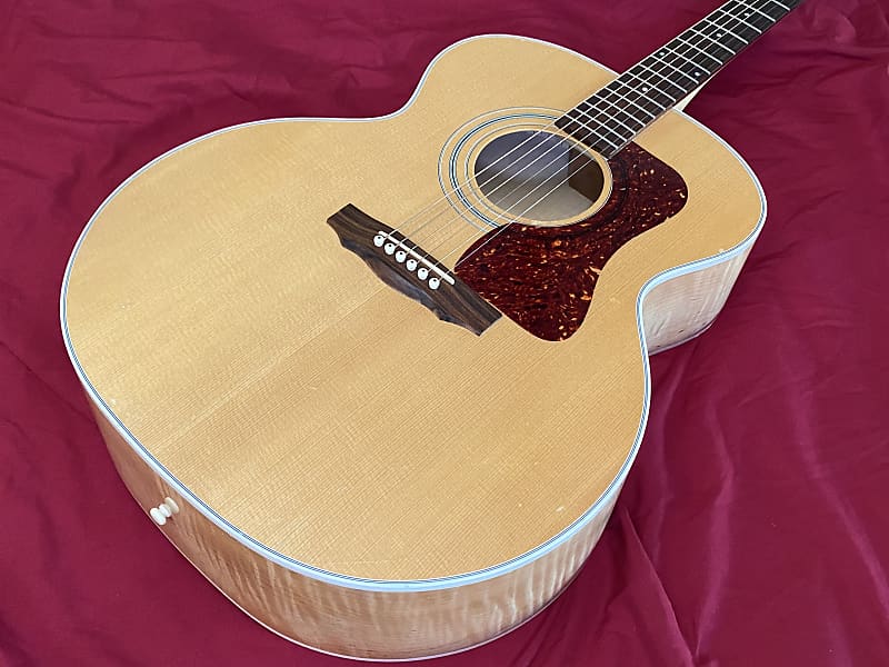 1997 Guild JF-30 Jumbo Acoustic Guitar Black Finish | Cream