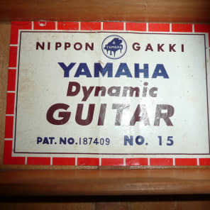 Yamaha Dynamic Guitar No.15 1963 Natural Japan Vintage ALL Solid