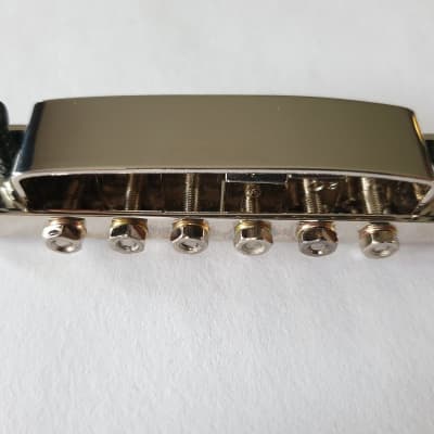 Tune o matic guitar bridge for Rickenbacker nickel image 5